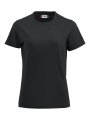 Dames T-shirt Clique Premium-T Zwart